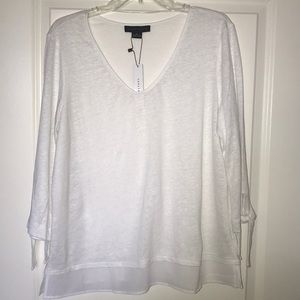 Sanctuary White Linen Top XL